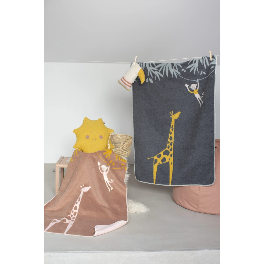DAVID FUSSENEGGER Decke Giraffe anthrazit