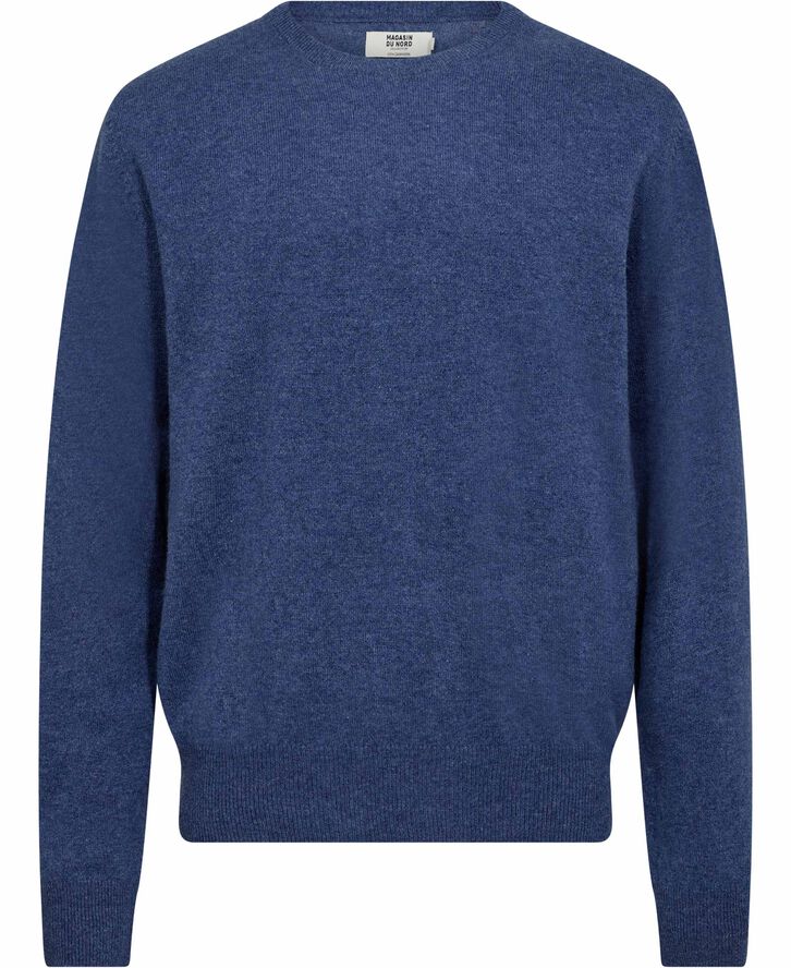Magasin du Nord Collection Mads 2 - 100% Cashmere Medium blue melange