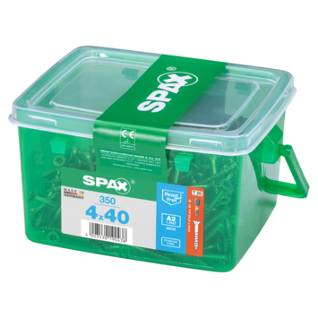 Spax universele schroef verzonken kop 4 x 40 mm rvs a2 350 stuks