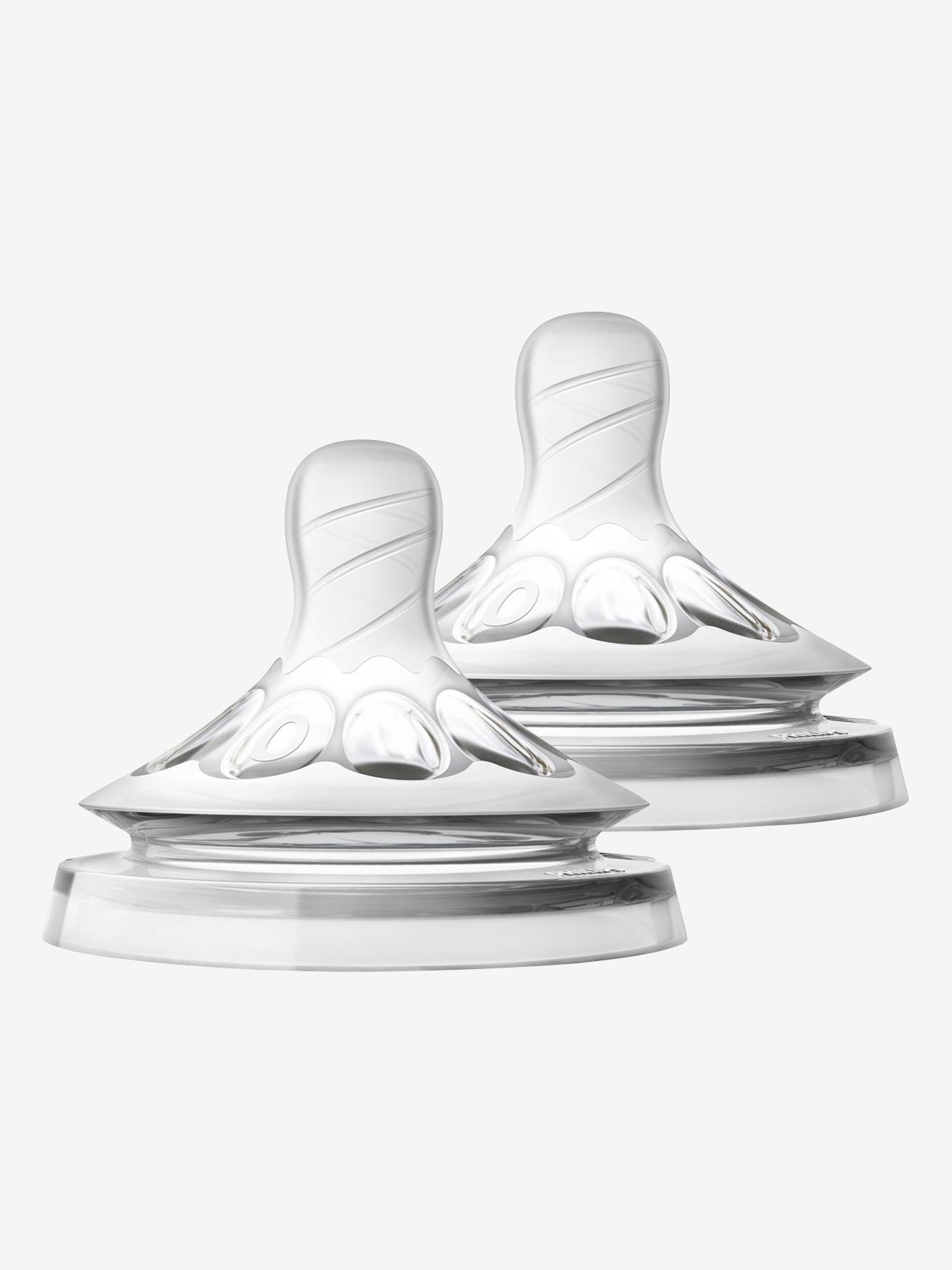 Pacote com 2 bicos Philips AVENT Natural, 5 fluxos, incolores