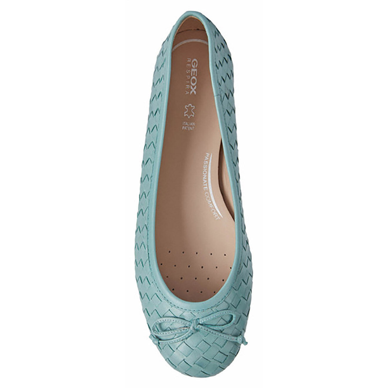 Geox Ballerines en Cuir Palmaria sauge