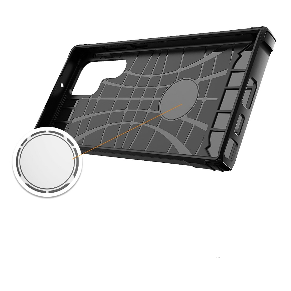Samsung Galaxy S23 Ultra 5G Outdoor Hybrid Hardcase Hülle - Dunkelblau / Schwarz