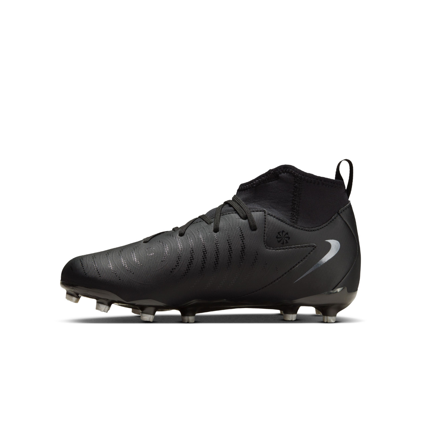 Nike Phantom Luna II Academy Gras / Kunstgras Voetbalschoenen (MG) Kids Zwart Donkergrijs