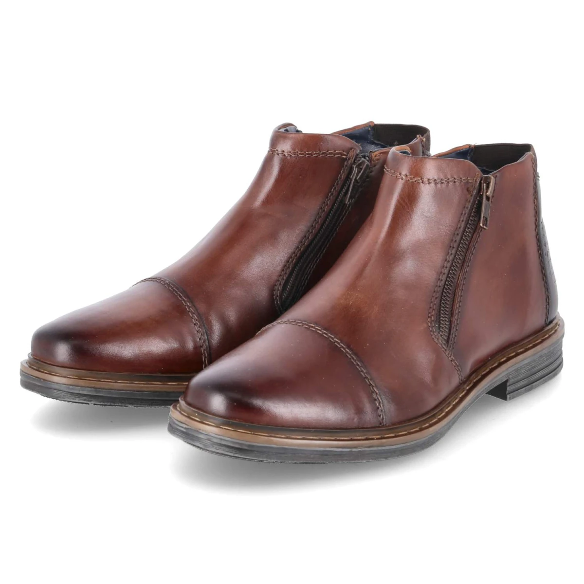 BugattiStiefeletten - cognac / dark brown