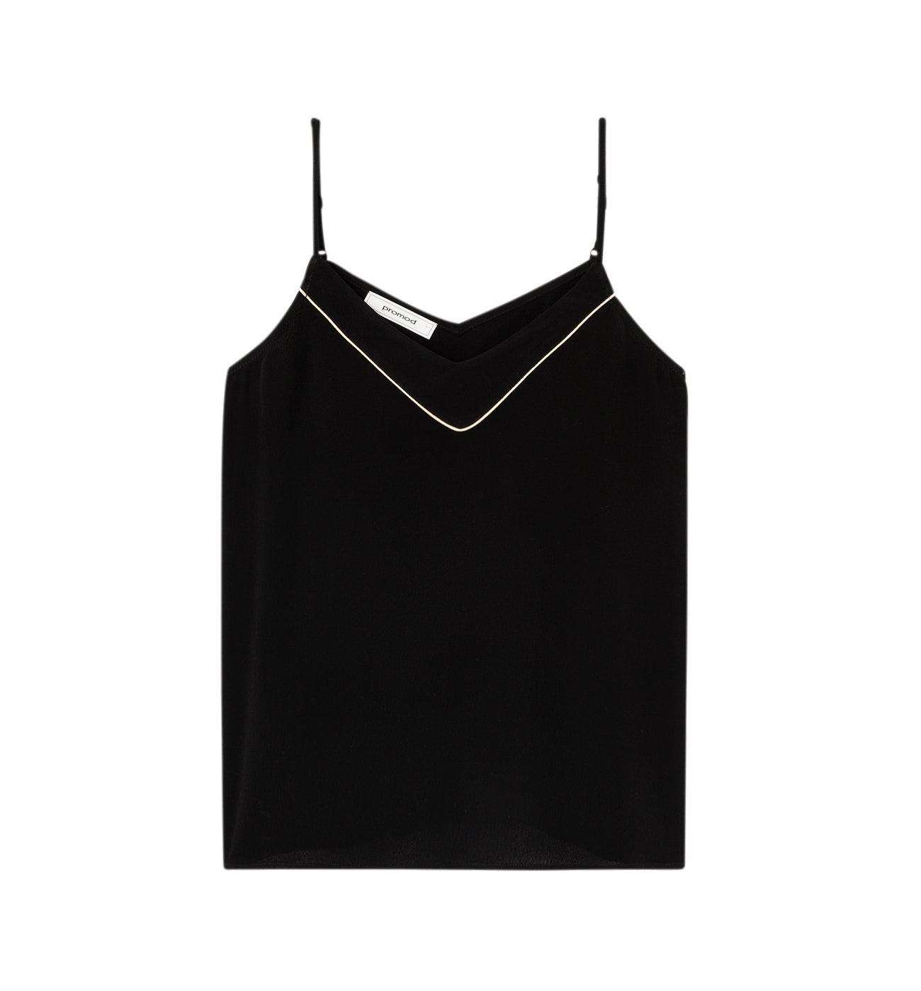 Top à fines bretelles Femme - Noir