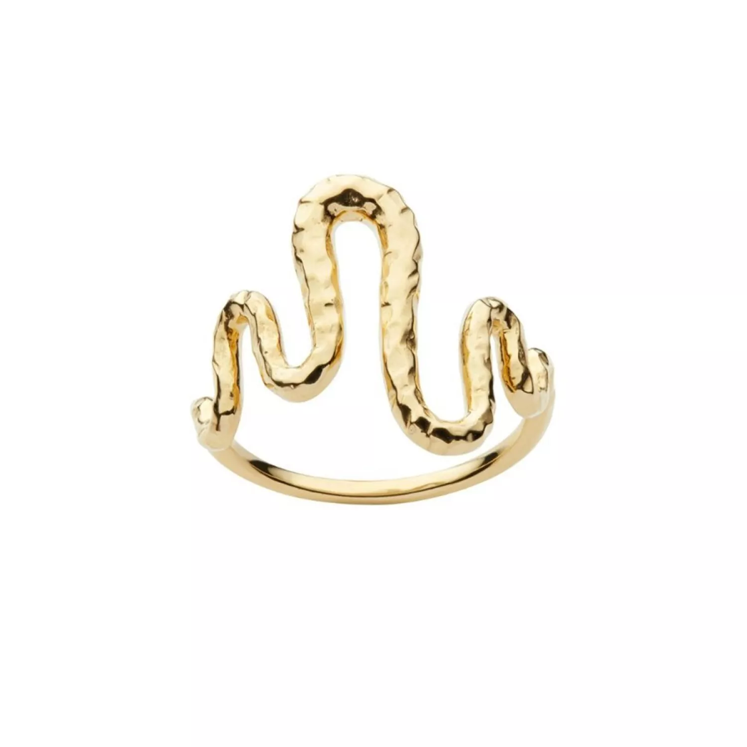 Maanesten Viva Ring 18 kt. Forgyldt Sølv 4315a