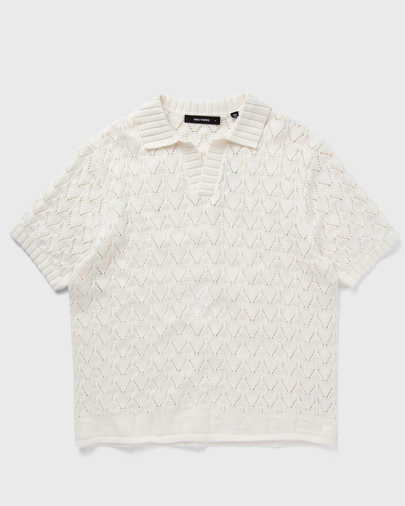 Daily Paper yinka relaxed knit ss polo
