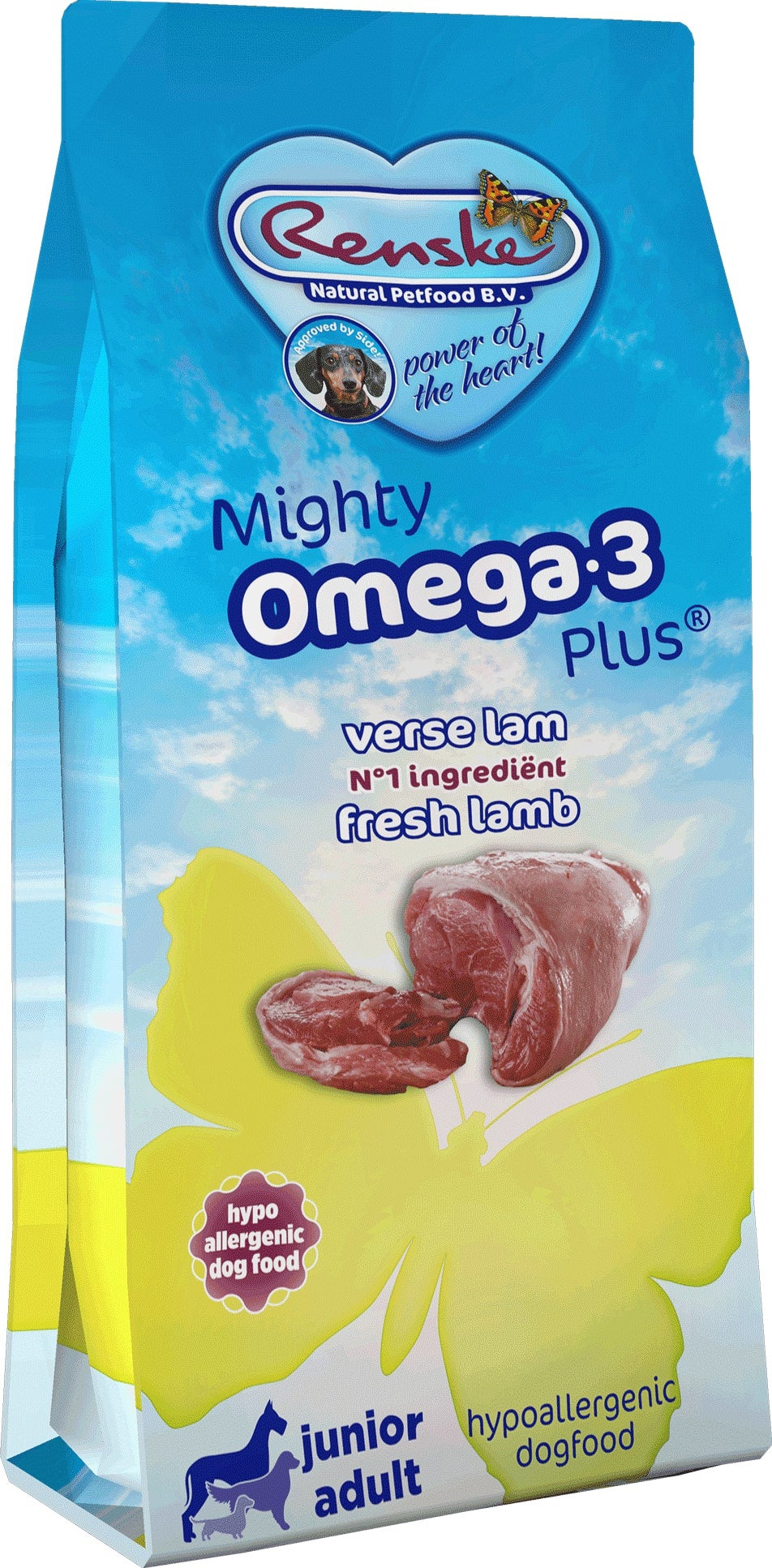 Renske hondenvoer Mighty Omega-3 Plus lam en rijst 3 kg