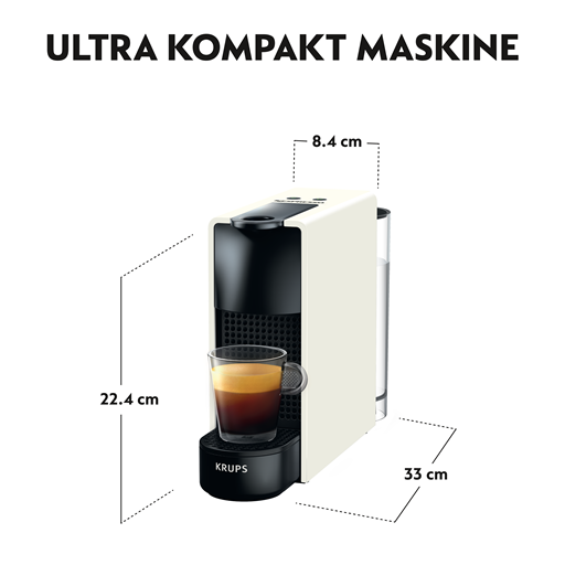 Nespresso Essenza Mini C30 Kaffemaskine, Pure White
