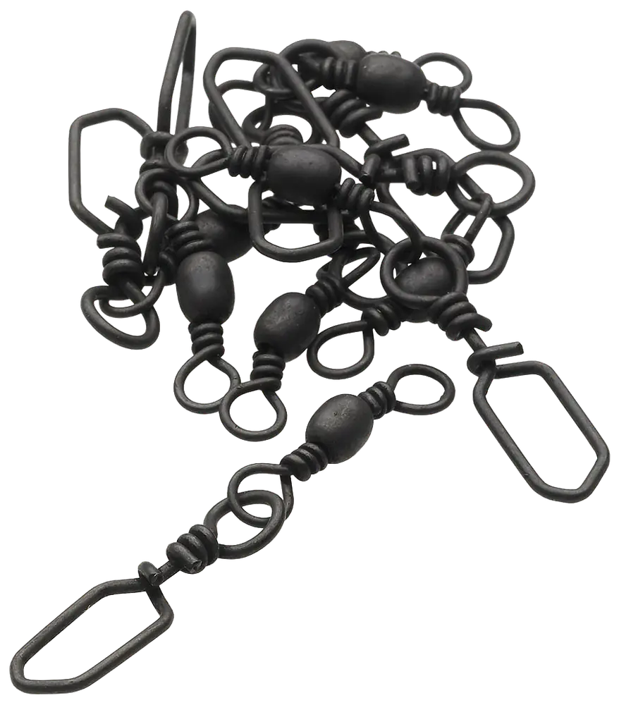 Kinetic Barrel swivel #12 8-pak - sort