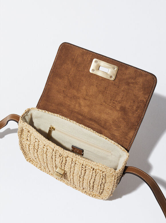 Bolso Bandolera De Paja - Camelo