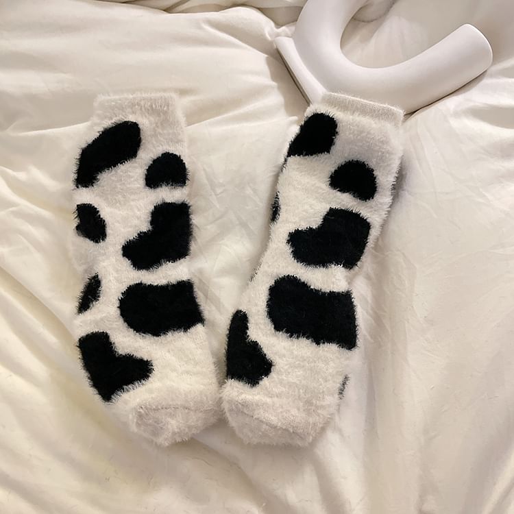 Intimo - Zachte sokken met koeienprint