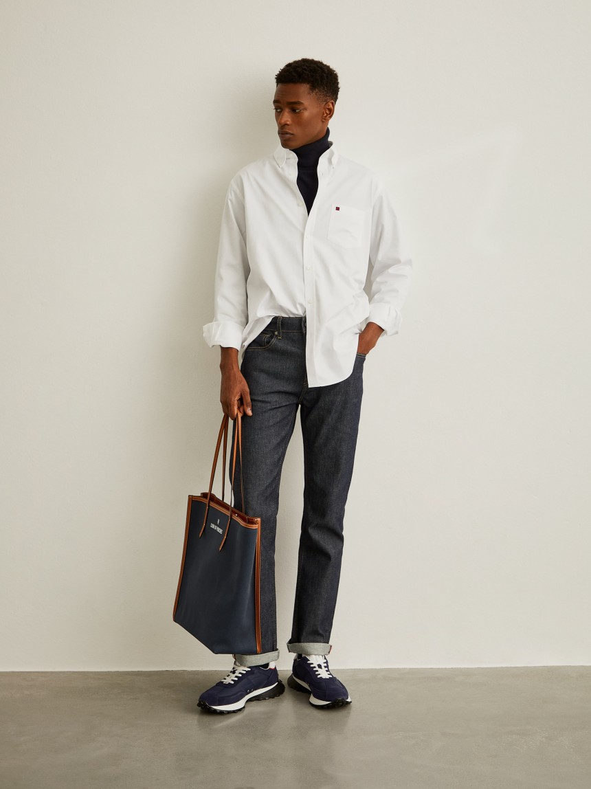 Camisa regular fit de algodão