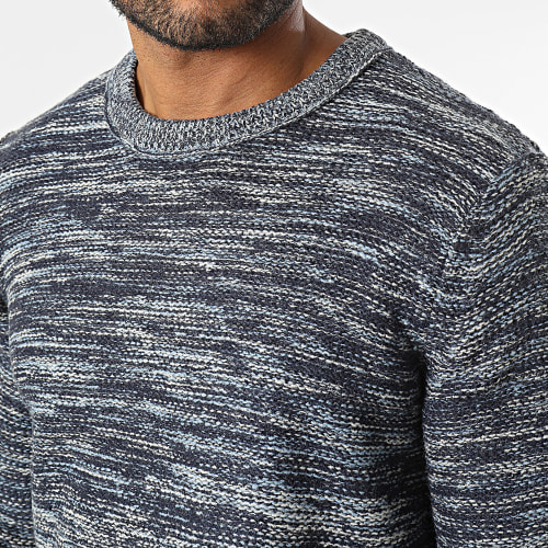 Pull Malin Bleu Marine Chiné