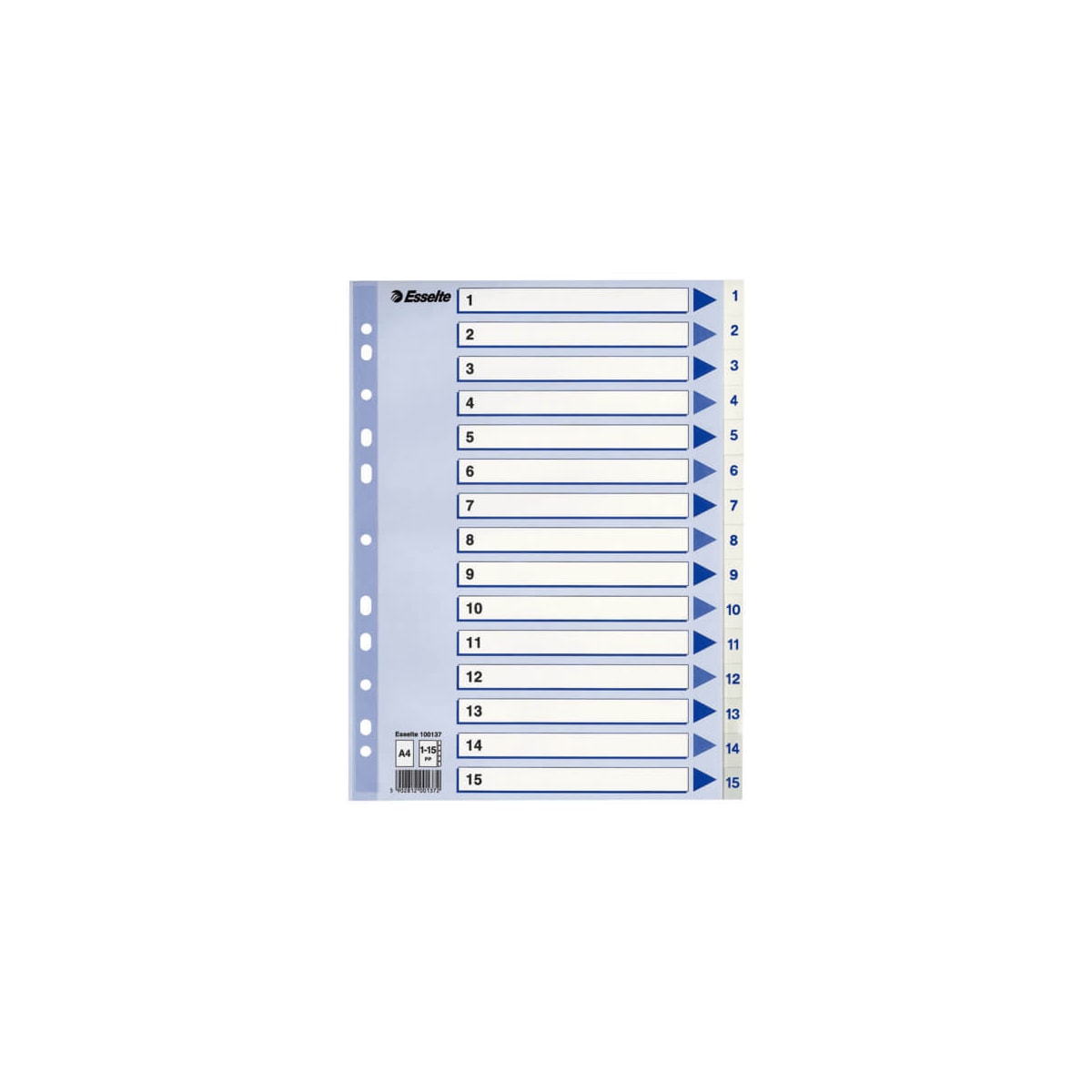 ESSELTE Register Non-Stop A4/1-15 Vit