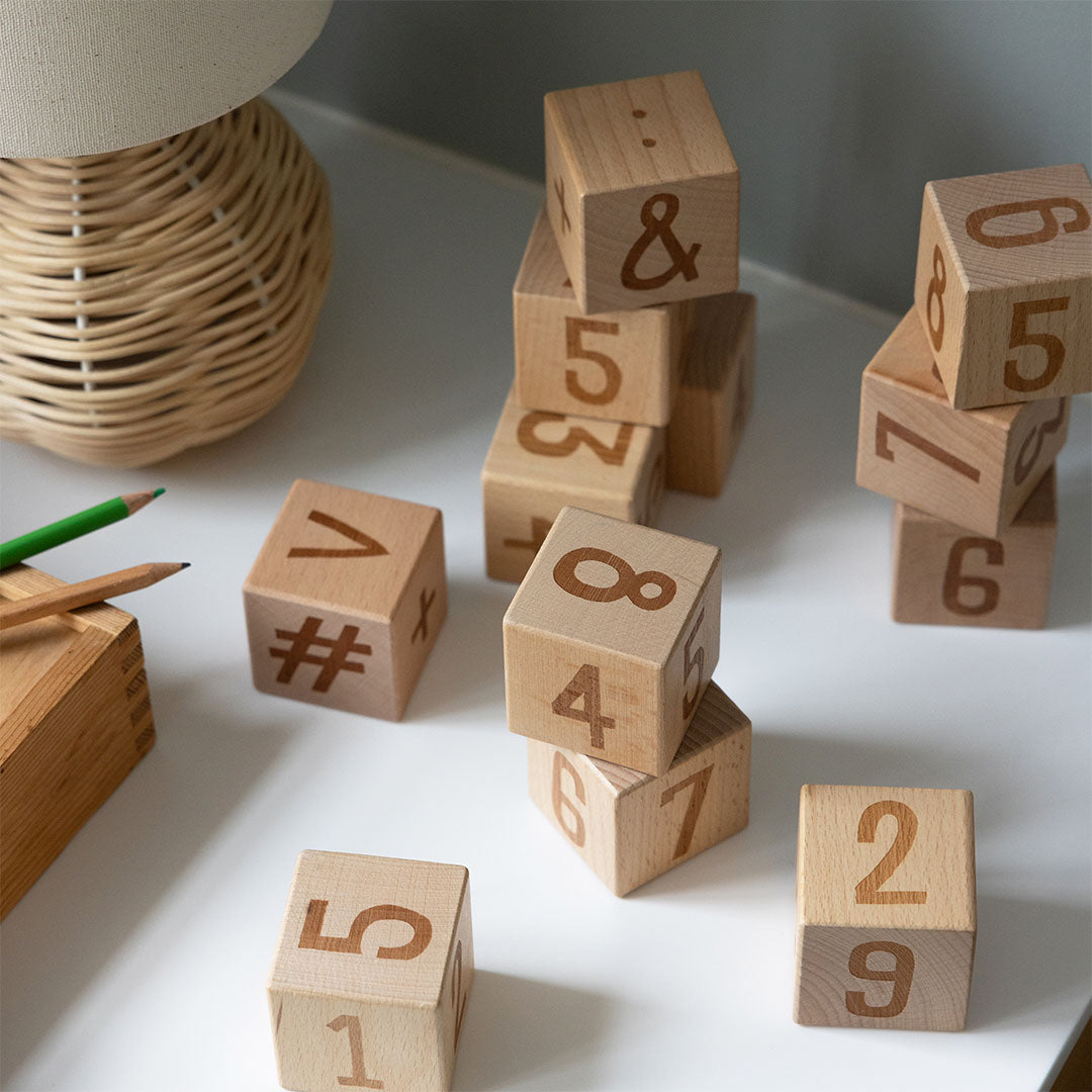 Sebra blokken met nummers - 12st