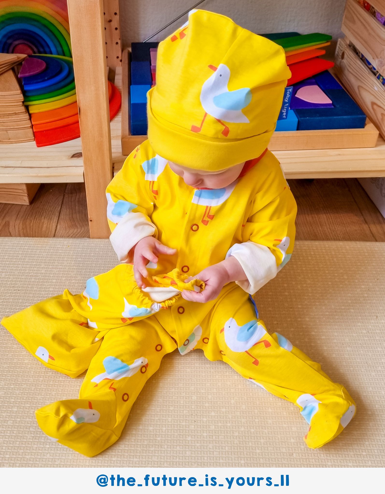 Toby Tiger Geschenkset Baby  mit Möwen-Print