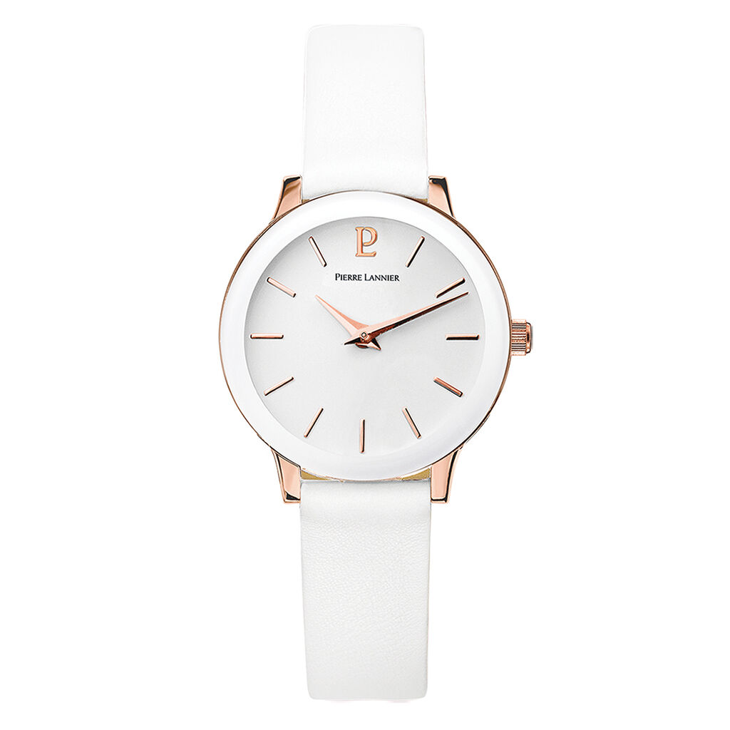 Montre Pierre Lannier Week End Ligne Pure Blanc