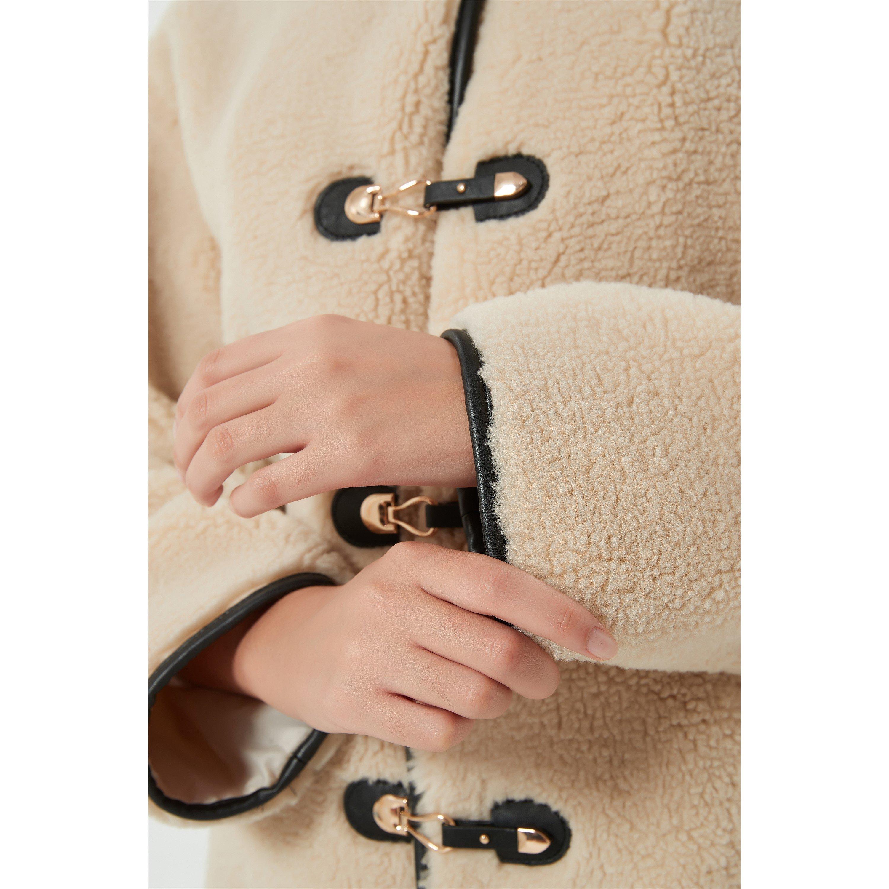 Be You B Teddy Buckle Jacket