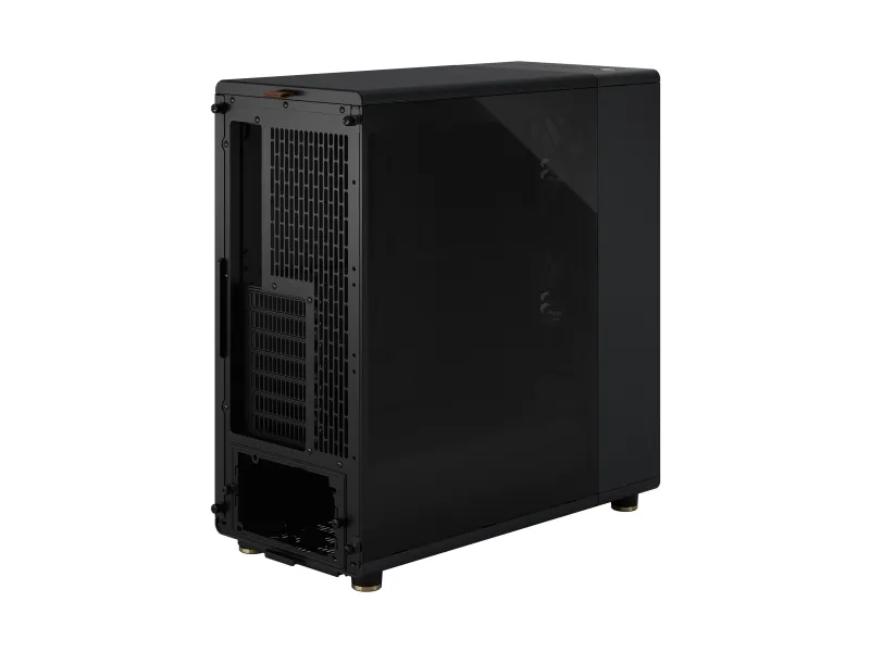 Fractal Design North - Mid tower - ATX - sidepanel med vindue (tonet glas) - ingen strømforsyning (ATX) - charcoal black - USB/Lyd