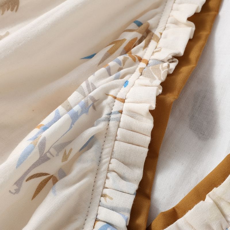 Somnus - Pyjamaset: Top met lange mouwen en print + broek
