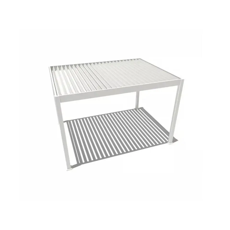 Orion Deluxe overkapping elektrisch met LED 300 x 400 cm wit