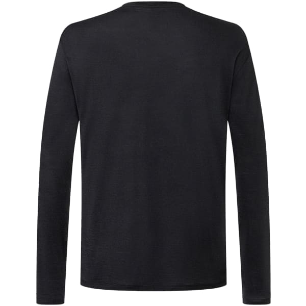 T-shirt randonnée SUPER.NATURAL WINDBREAKER LS JET BLACK