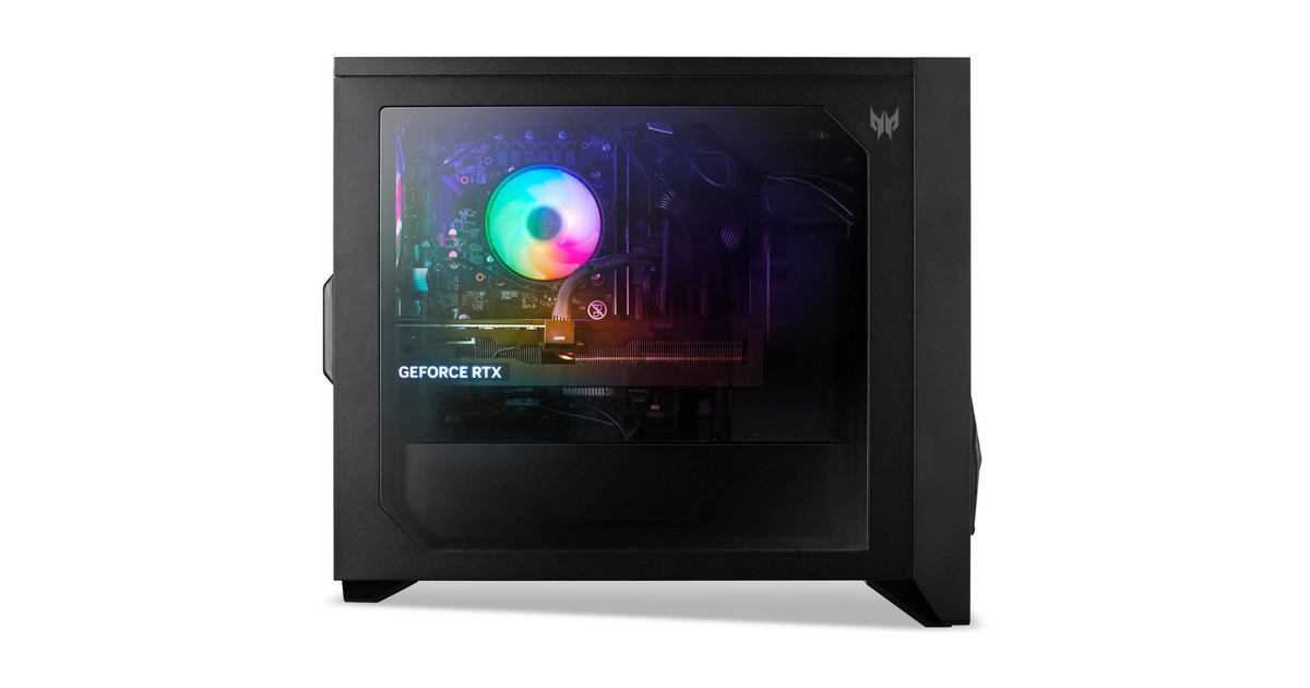 AcerPredator Orion 3000 (DG.E4UEH.001) gaming pc  (Zwart | Core i5-14400F | RTX 5060 | 16 GB | 1 TB SSD)