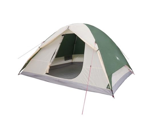VIDAXL - Pack camping Tente de camping 6 personnes vert 348x340x190 cm taffetas 1...
