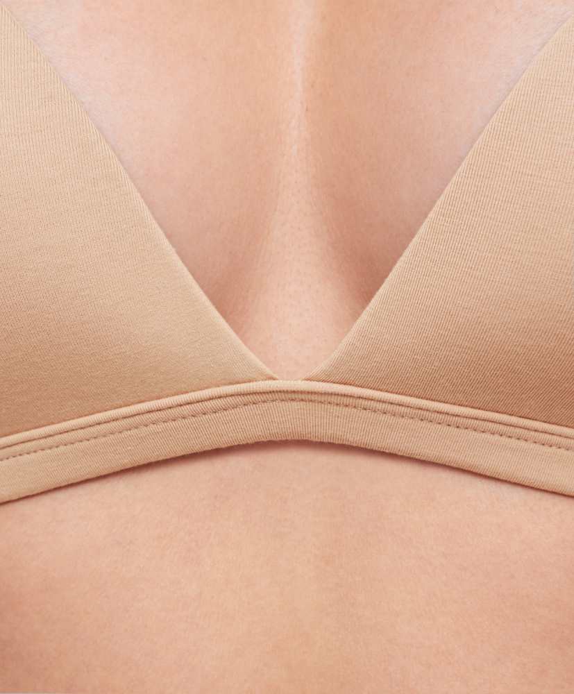 Sutiã triangular push-up de algodão