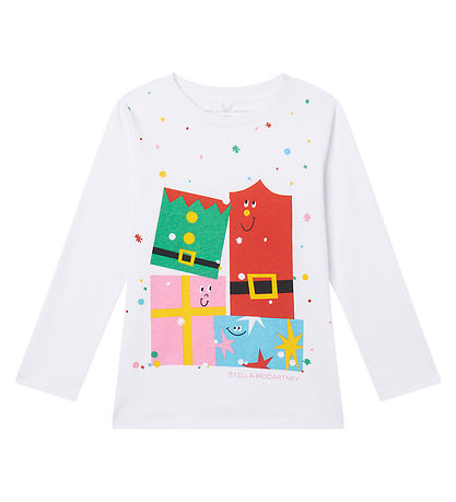 Stella McCartney Kids Bluse - Weiß/Weihnachten
