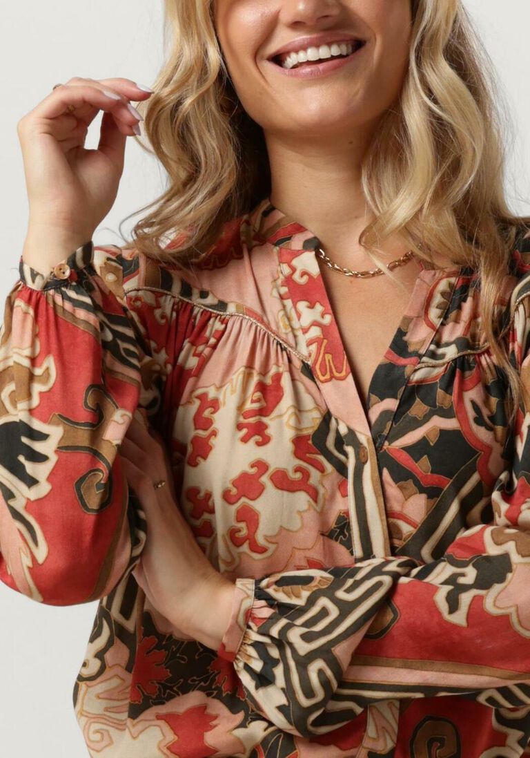 SUMMUM rode summum blouse blouse patchwork viscose