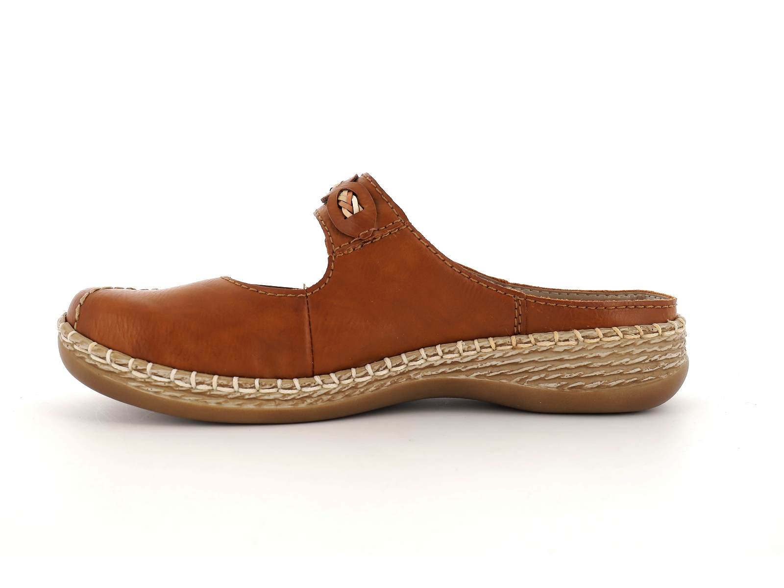 Rieker-46468 Synthétique Camel