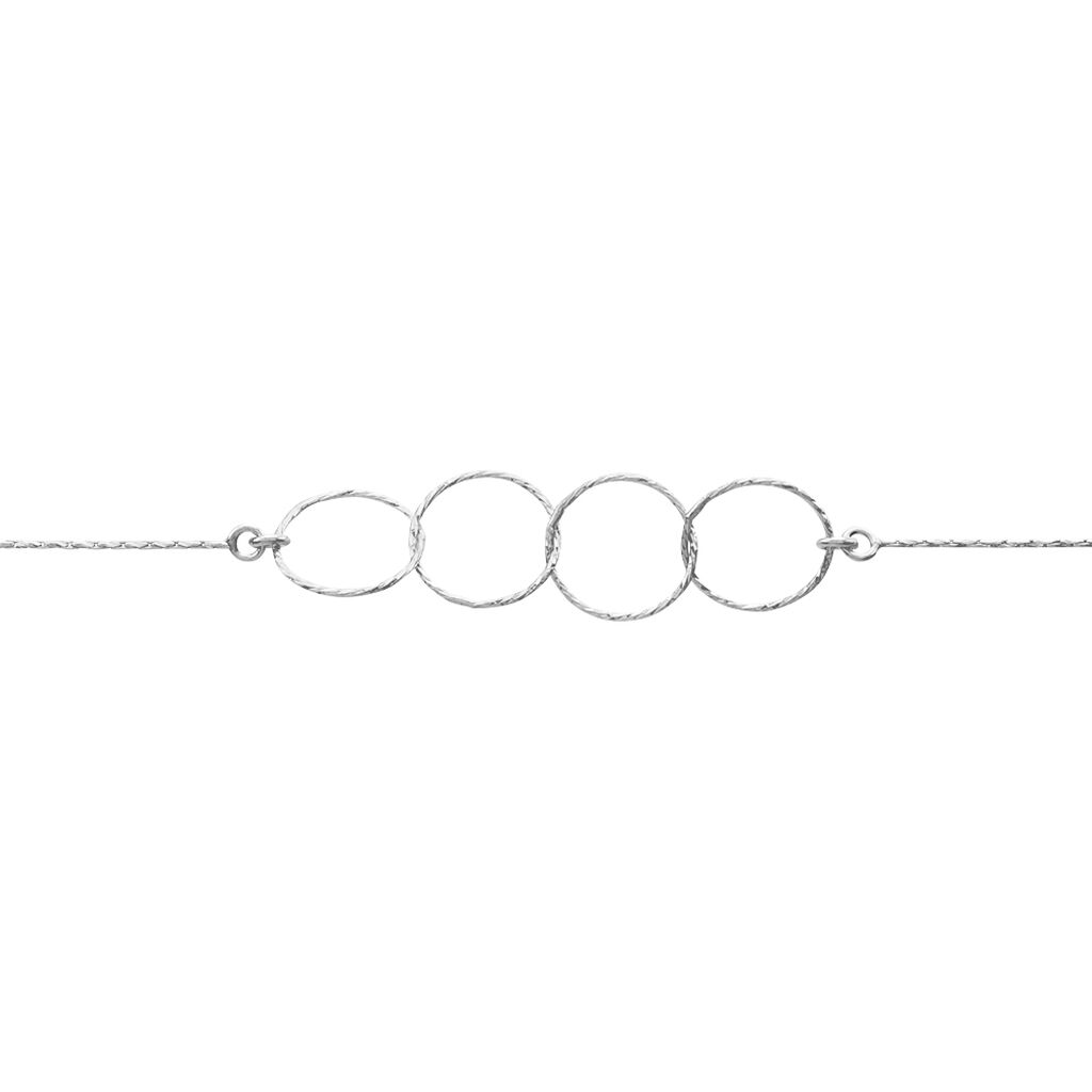 Bracelet Bulle Argent Blanc