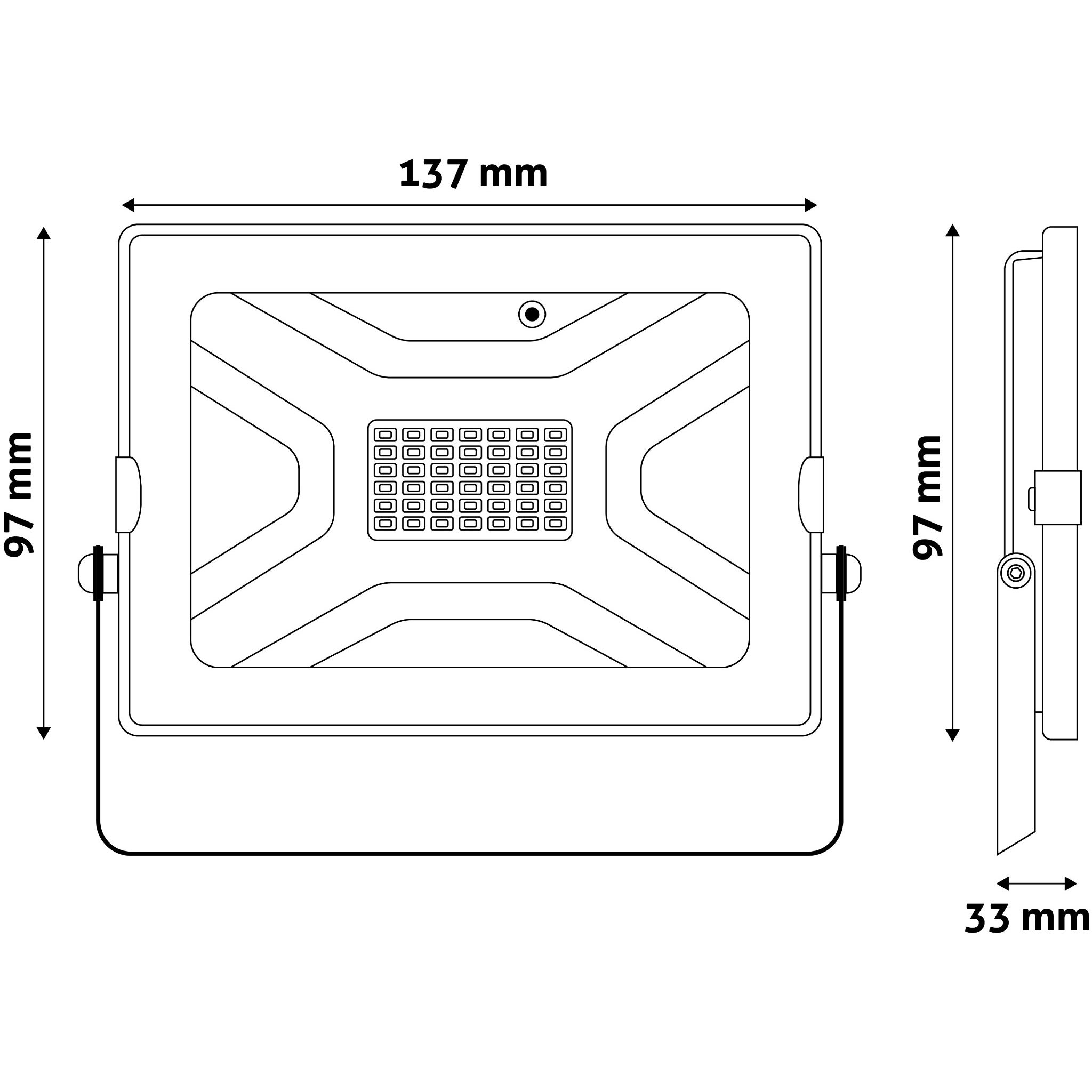 Avide LED Flood Light Slim SMD 30 W RGB met afstandsbediening