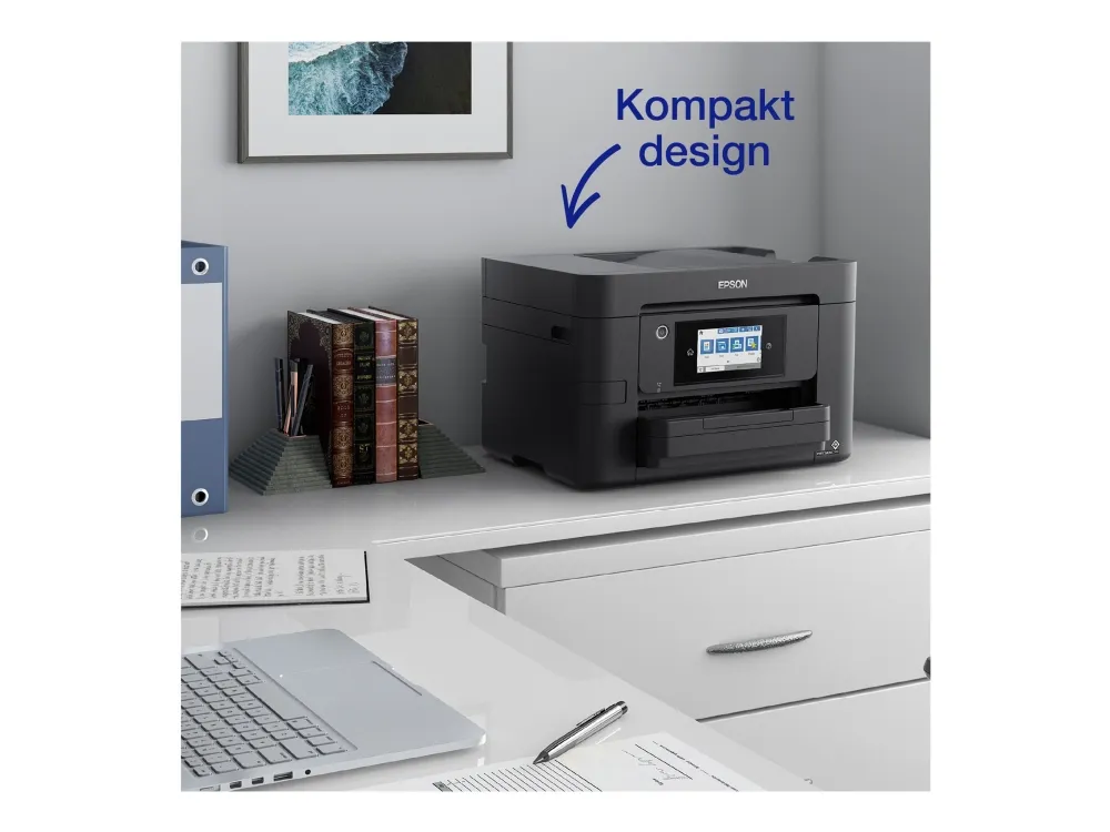 Epson WorkForce Pro WF-4825DWF - Multifunktionsprinter - farve - blækprinter - A4 (210 x 297 mm) (original) - A4/Legal (medie) - op til 25 spm (udskriver) - 250 ark - 33.6 Kbps - USB 2.0, LAN, Wi-Fi(n), USB vært