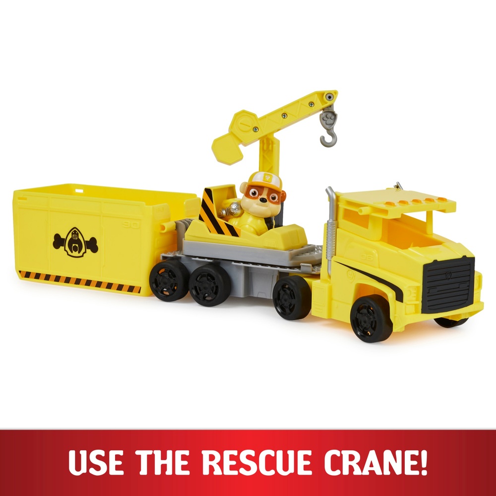 PAW Patrol Großer Truck Pup's Rubble Verwandlungs-Spielzeug-Truck