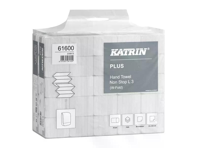 Katrin Plus W-Falz Falthandtücher Non Stop L 90 Blatt 3-lag Papierhandtuch
