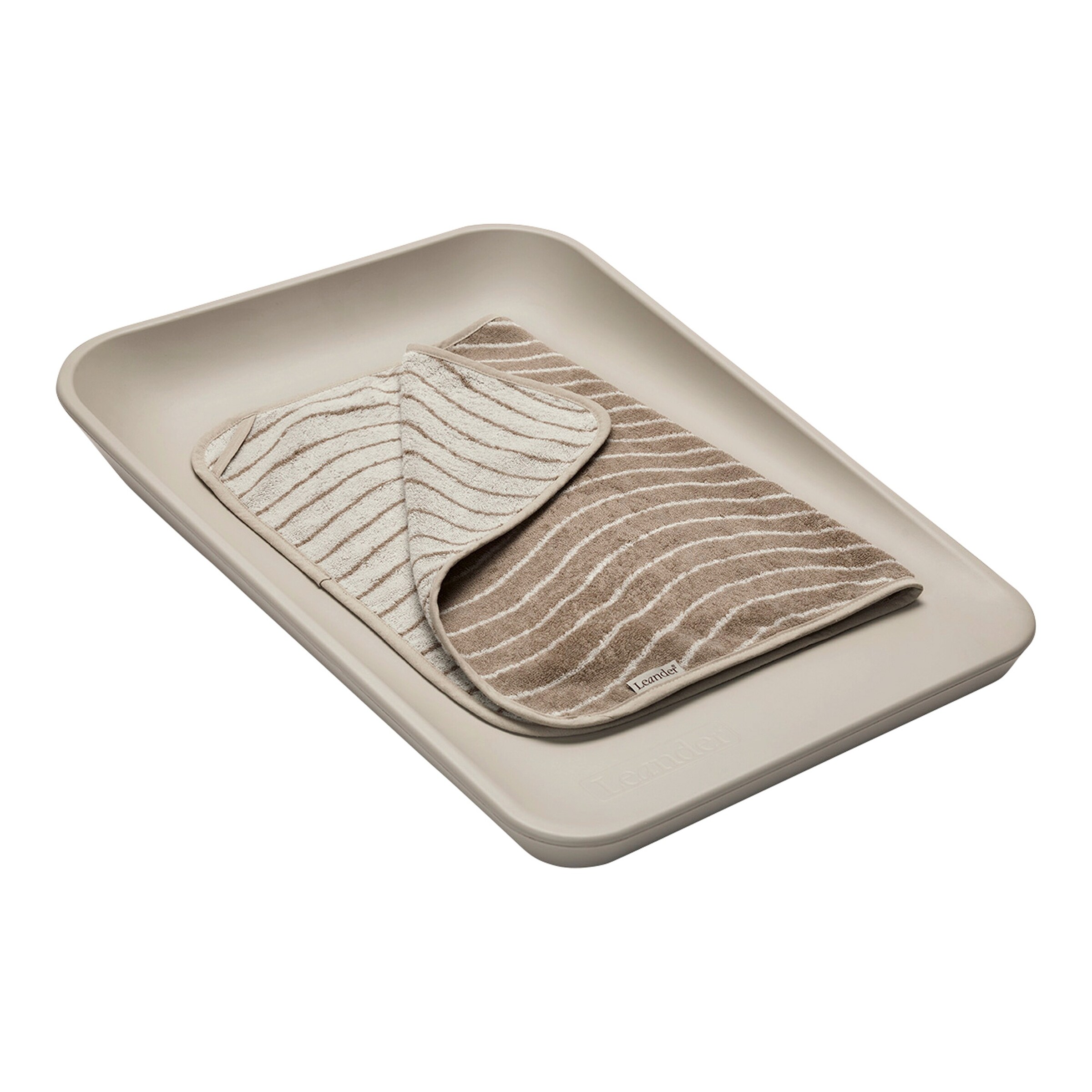 Leander Topper für Wickelauflage Matty Woodland cappuccino