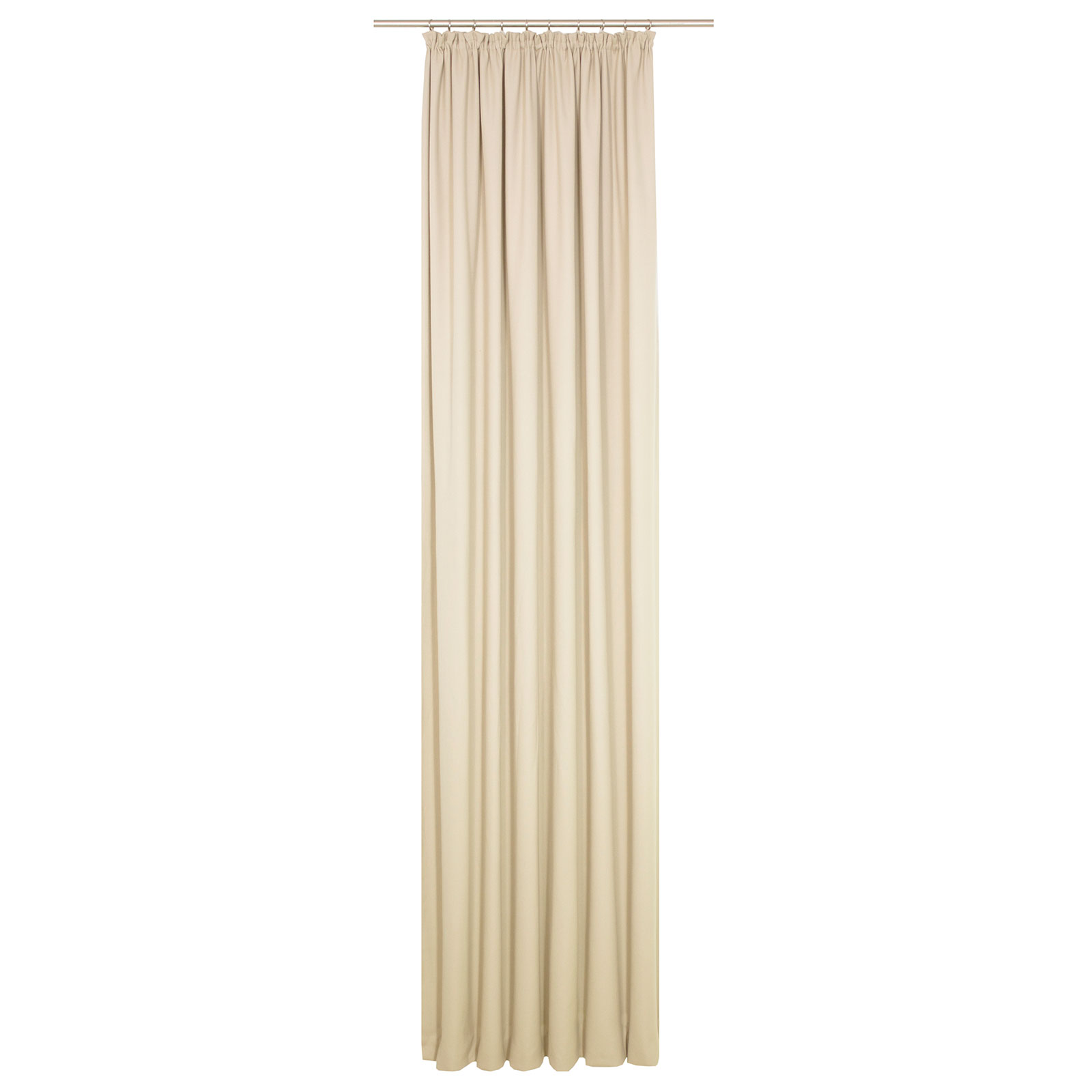 Einzelschal mit Kräuselband WIRTHNATUR - beige - 1-lagig - 130x145 cm