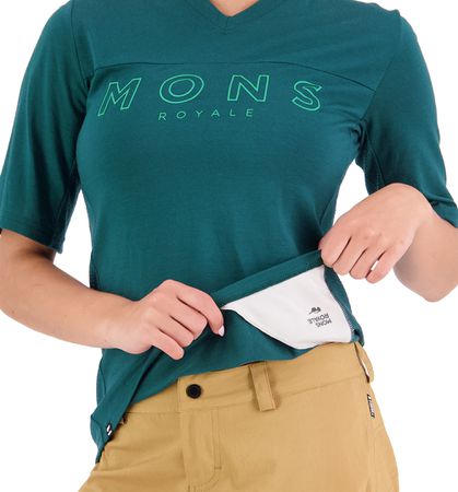 REDWOOD ENDURO Damen-Kurzarmshirt  evergreen  S