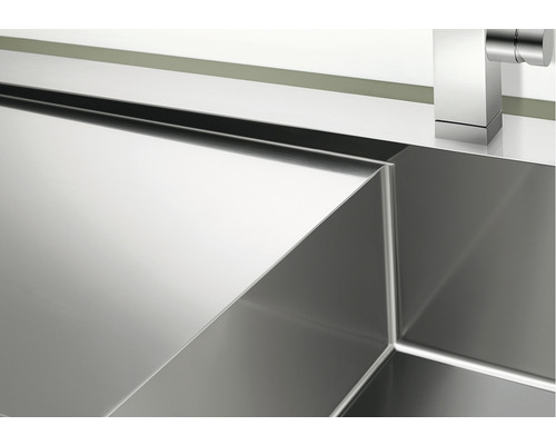 Blanco CLARON 4 S-IF spoelbak, 780 x 510 mm, roestvrij staal, 521623, 1 bak, met afdruipgedeelte, bak rechts, vlak ingebouwd
