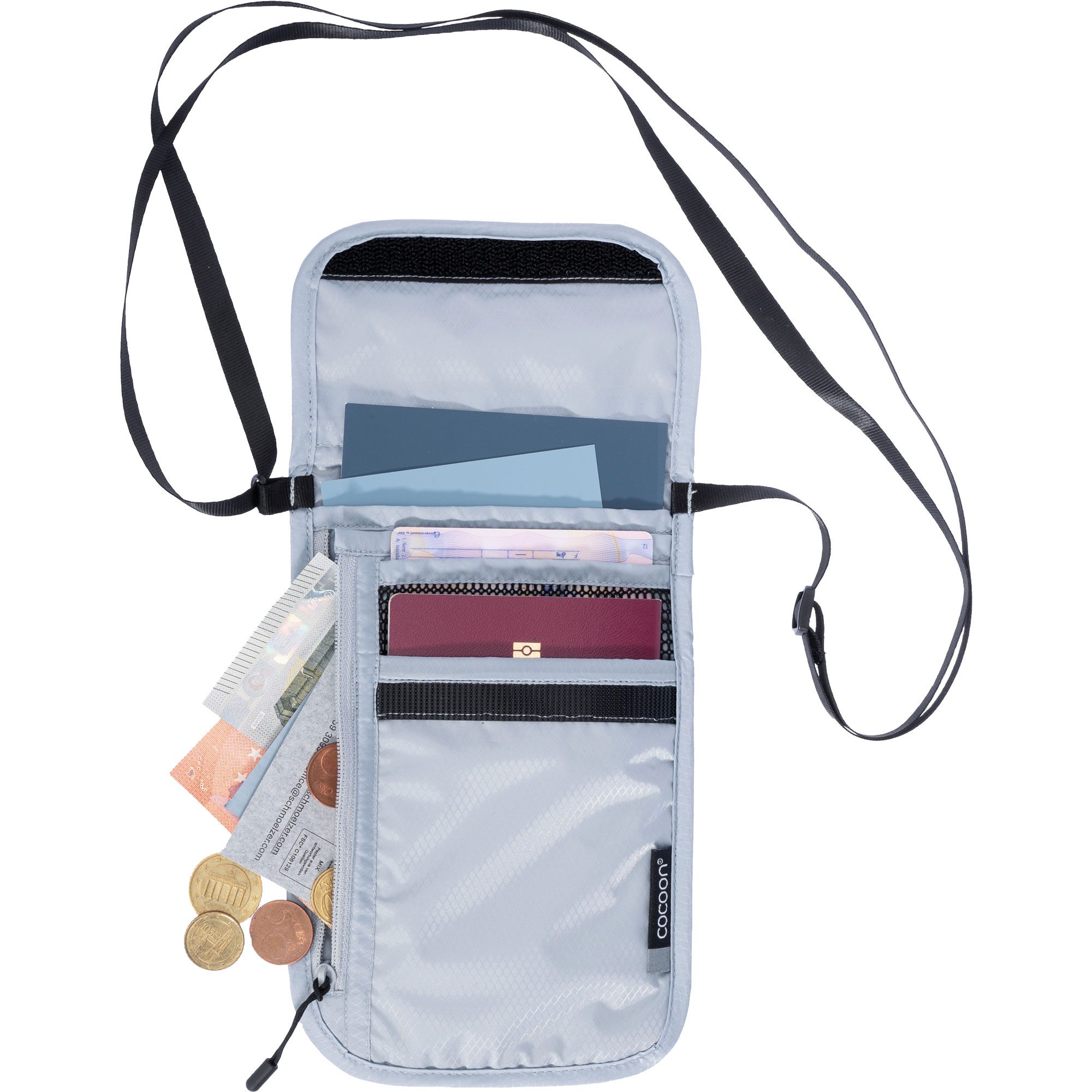 Cocoon Travel Neck Wallet Light Umhängebeutel star grey
