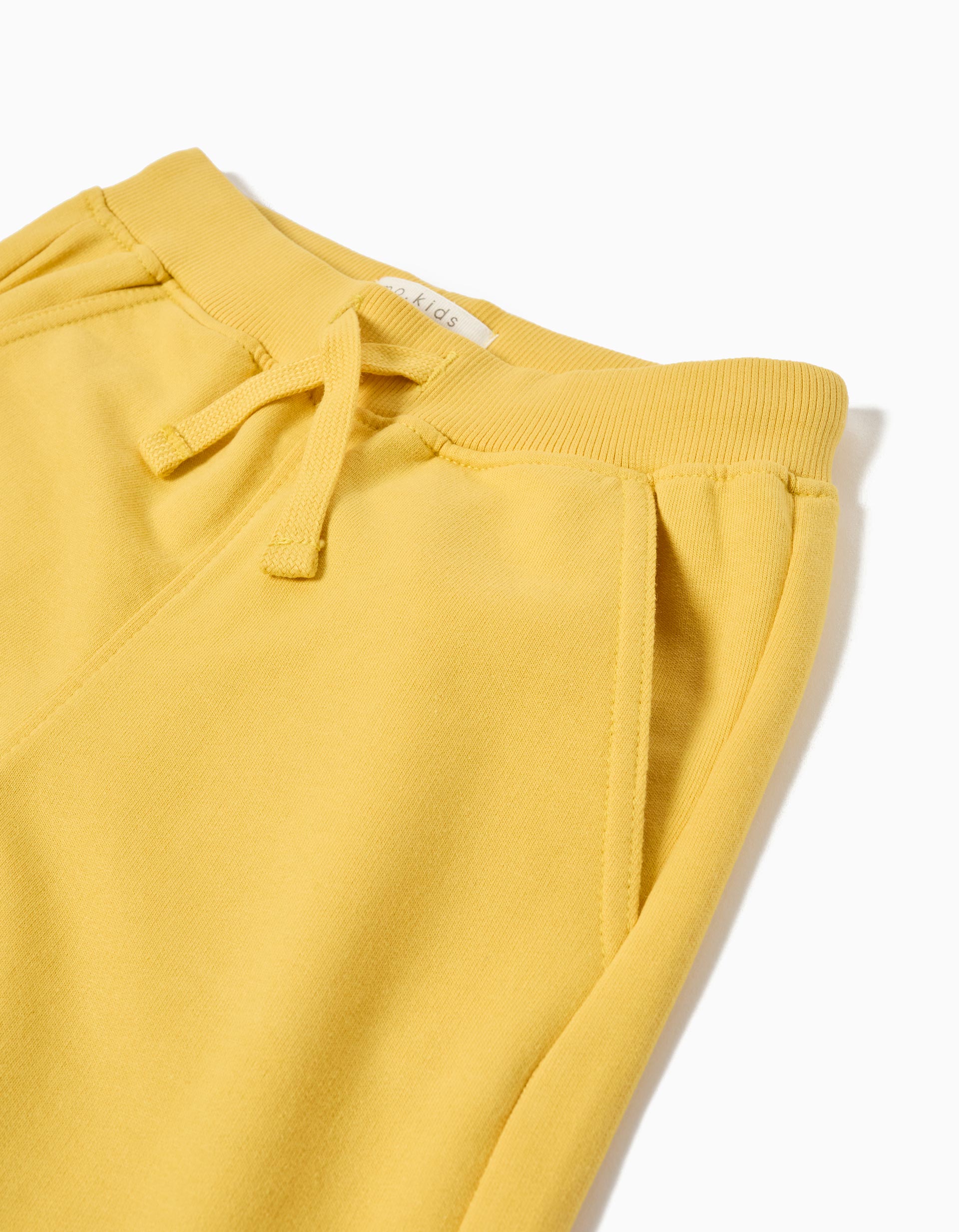 Calções Fleece, Menino, Amarelo Claro