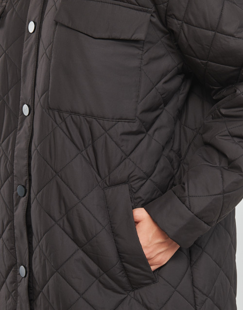 Only - ONLNEWTANZIA LONG QUILT SHACKET CC OTW - Noir
