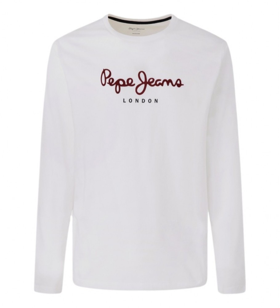Camiseta Pepe Jeans Eggo Longa e Branca