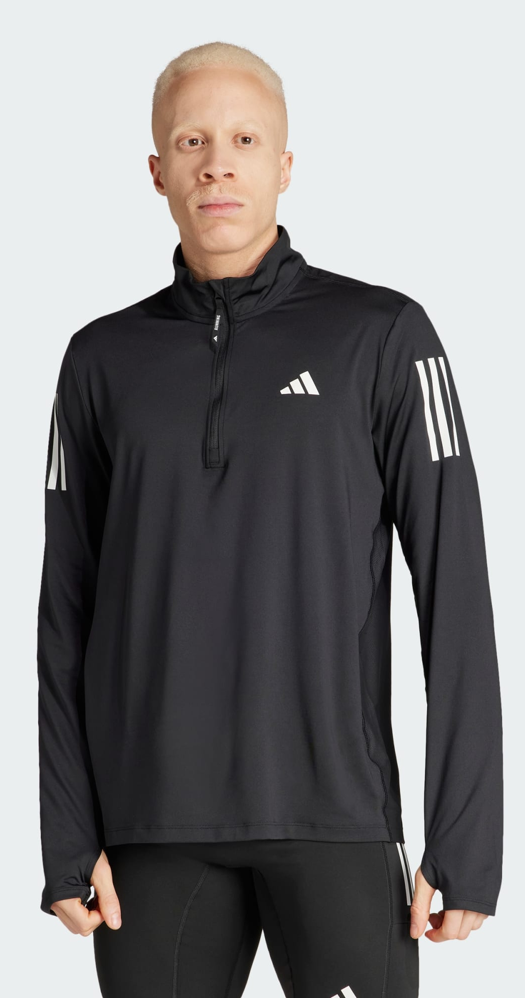 Own the Run Half-Zip Herre Black
