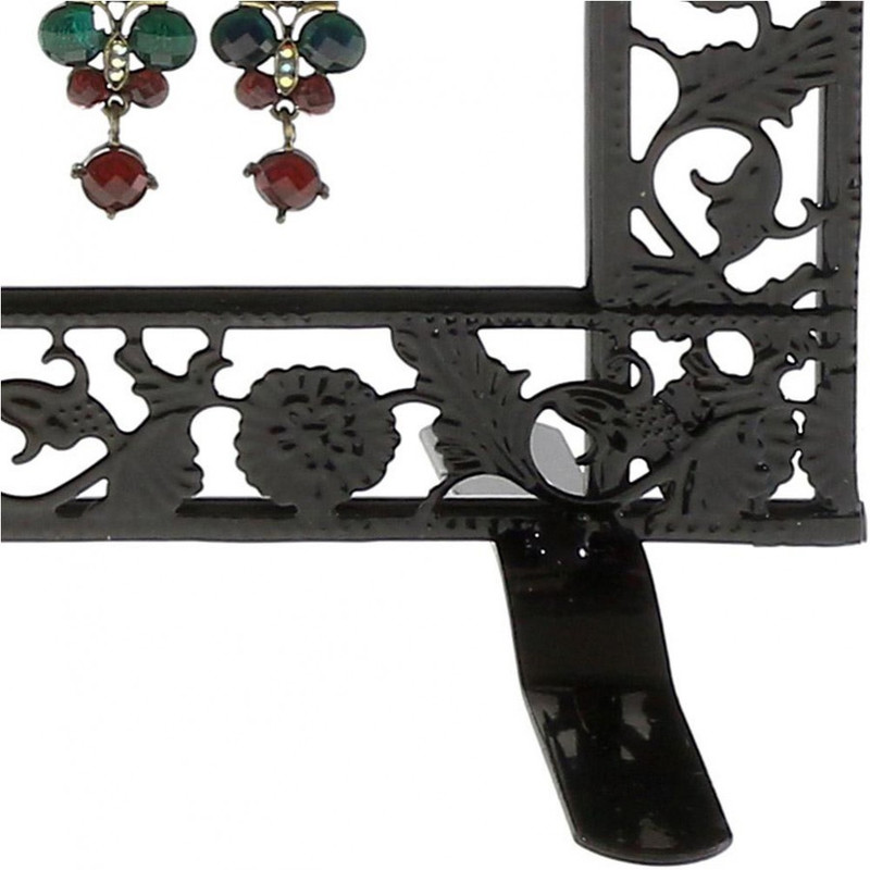 Porte bijoux mixte collier boucle bracelet Noir