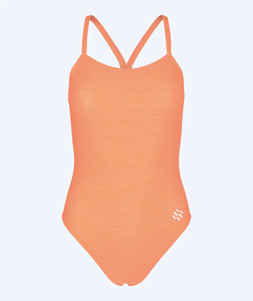 Watery badedragt til damer - Melange Freestyler - Orange