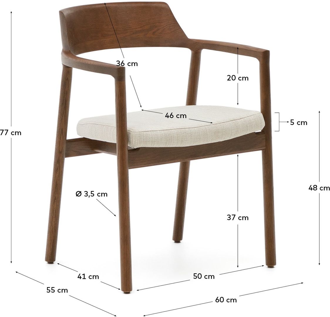 Kave Home   Alocs Eetkamerstoel